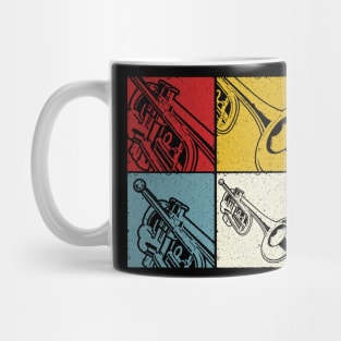 Vintage trumpet design Mug